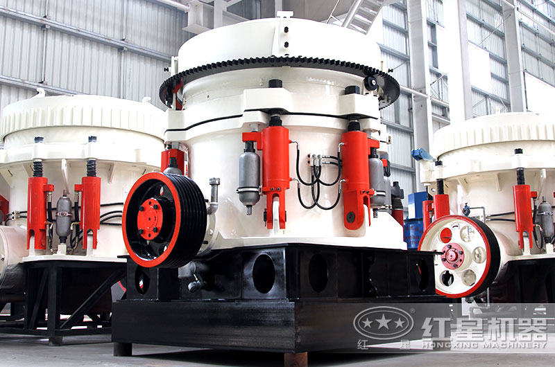 圓錐式破碎機立體結(jié)構(gòu)，占地面積小